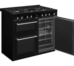 SMEG CX103GMBL 90 cm Dual Fuel Range Cooker - Black