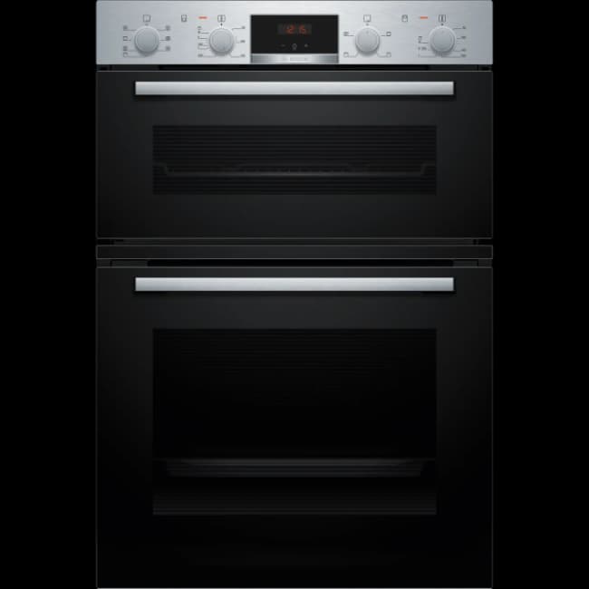 Bosch Series 4 Built-in Double Oven - Brushed Steel | MBA533BS3B