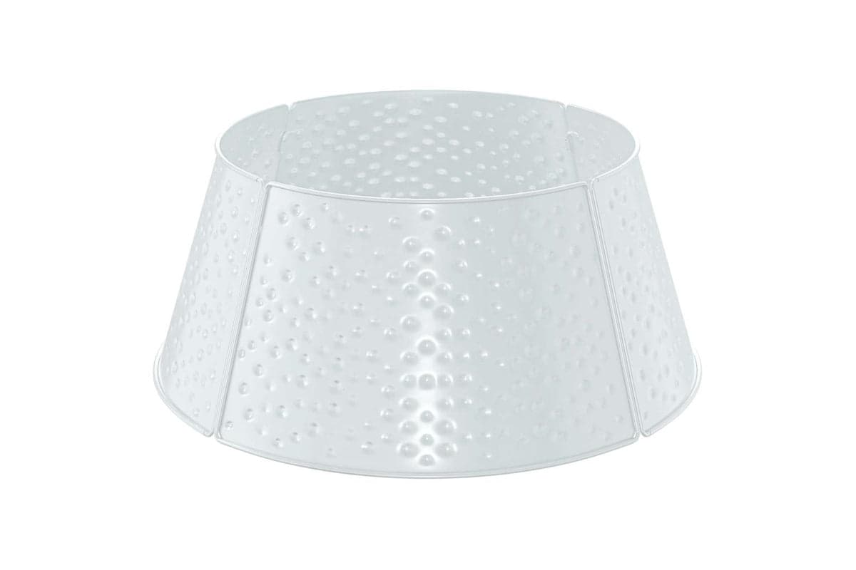 Vidaxl Christmas Tree Skirt Cone-shaped White 62 X 25 Cm Steel
