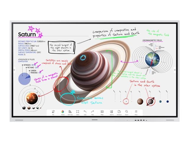 SAMSUNG - Flip Pro WM85B WMB Series - 85" LED-backlit LCD display - 4K - for digital signage / interactive communication