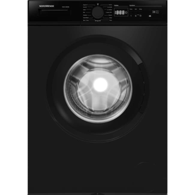 Nordmende Washing Machine 8kg - Matt Black | WMA1280MBL