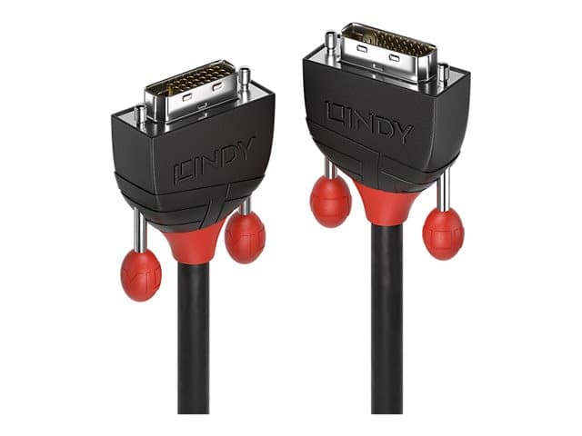 Lindy - Black Line - DVI cable - DVI-D to DVI-D - 2 m