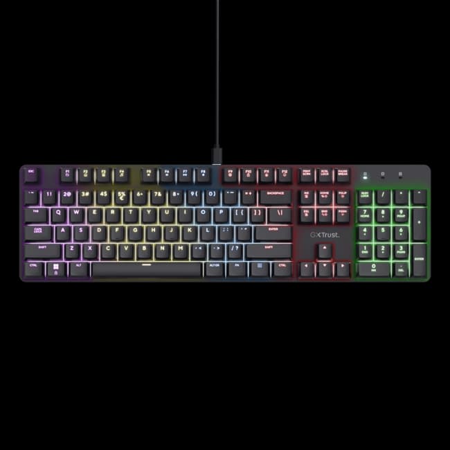 Trust GXT871 Zora Full Size Keyboard | Black | T25680