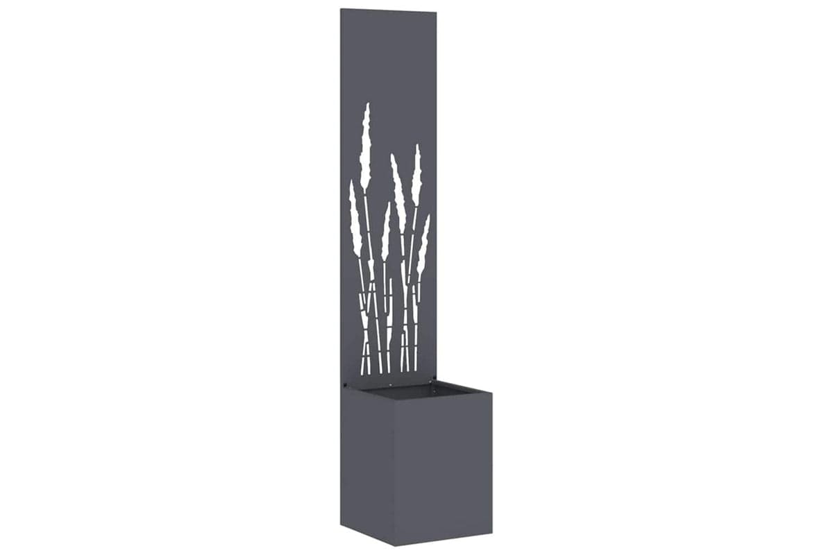 Garden Privacy Screen Anthracite 32 X 140 Cm Cold-rolled Steel