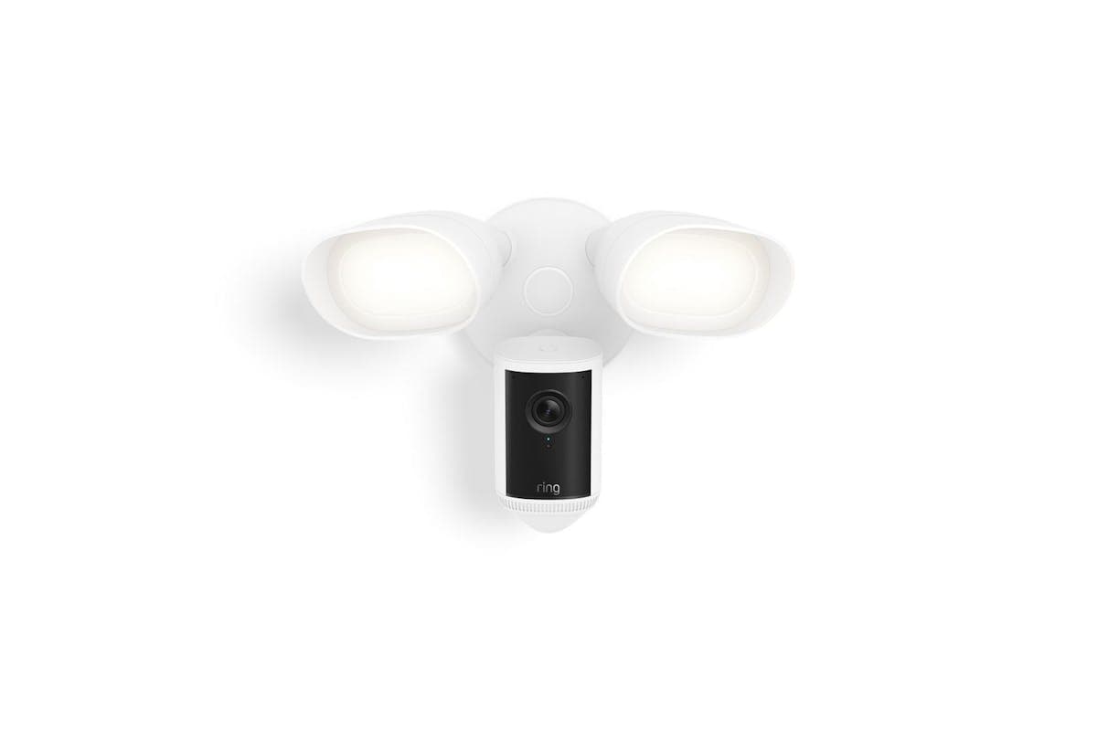 Ring Floodlight Cam Pro Wired White | Security Camera | Outdoor | 4k Video