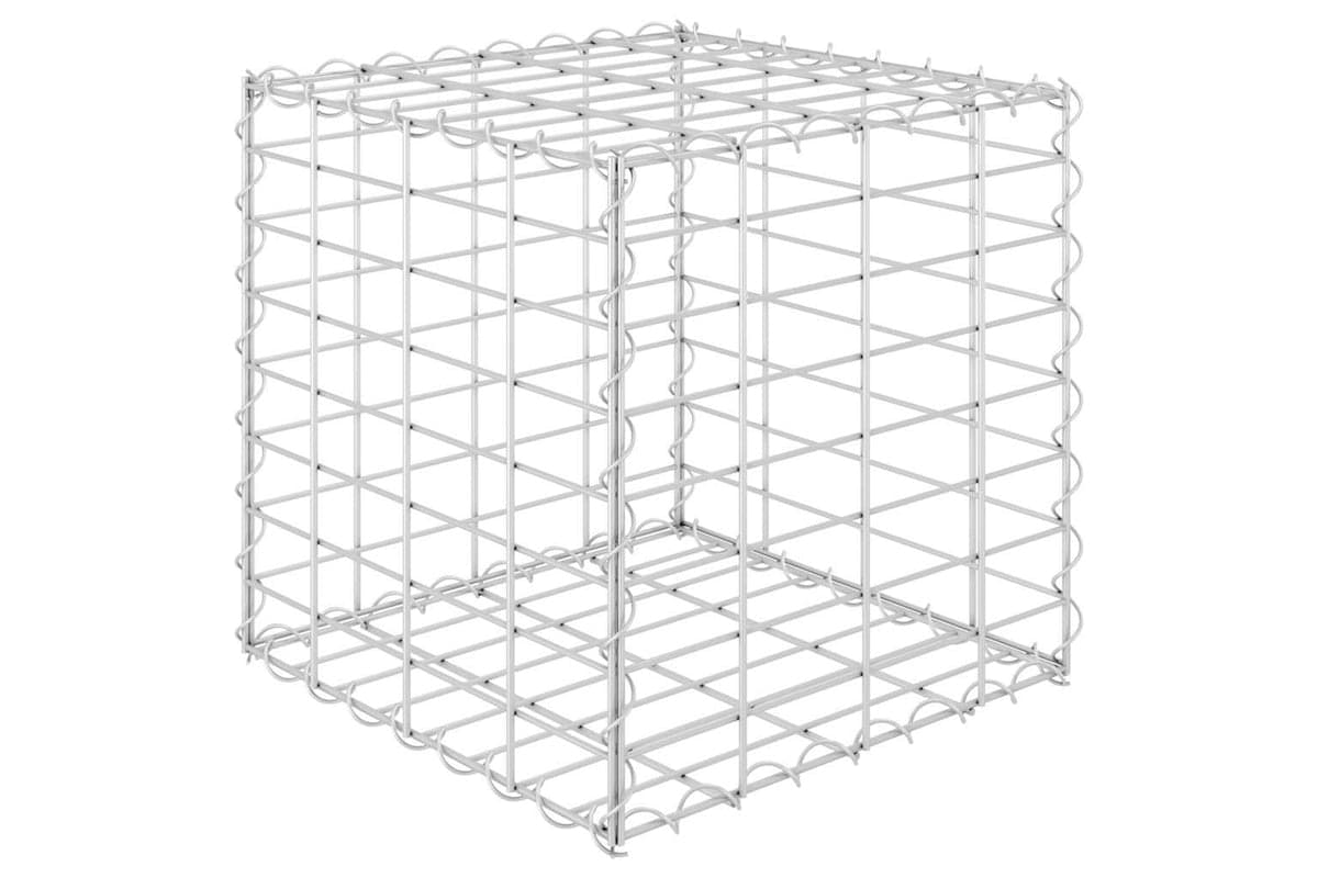 vidaXL 145649 Cube Gabion Raised Bed Steel Wire 40x40x40cm