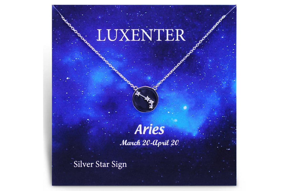 Luxenter Sterling Silver Zodiac Necklace