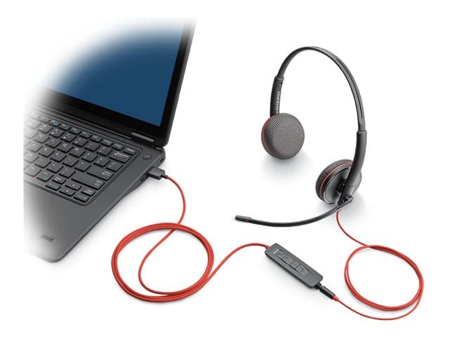 HP - Poly Blackwire 3225 - headset