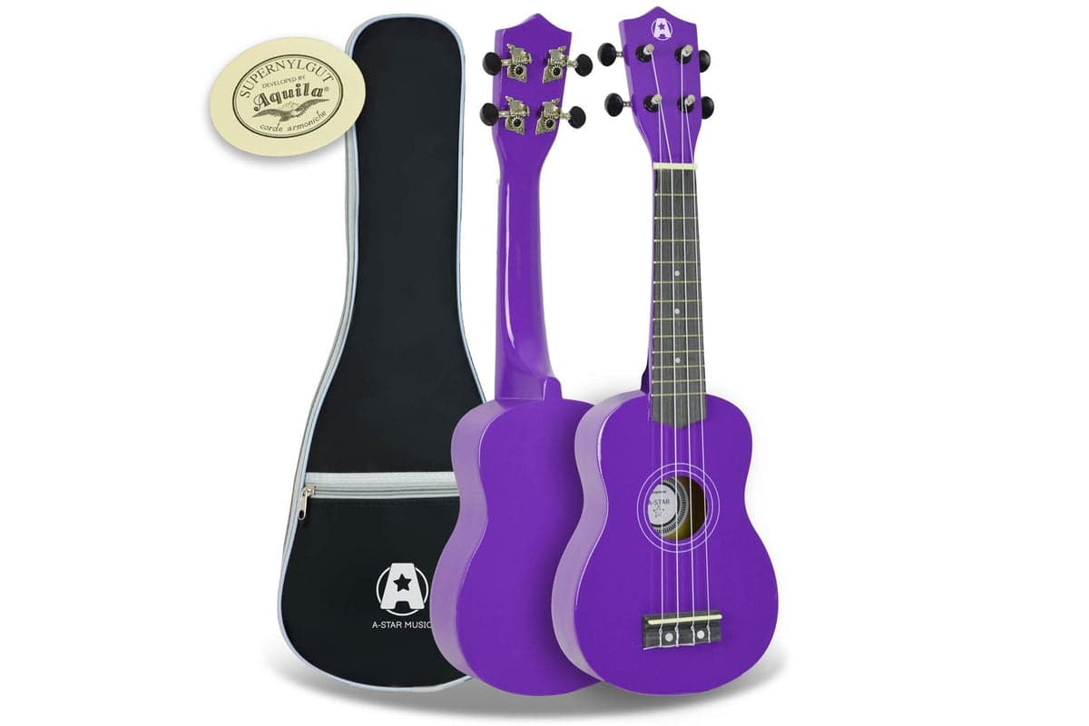 A-star Rocket Series Soprano Ukulele With Bag - Purple