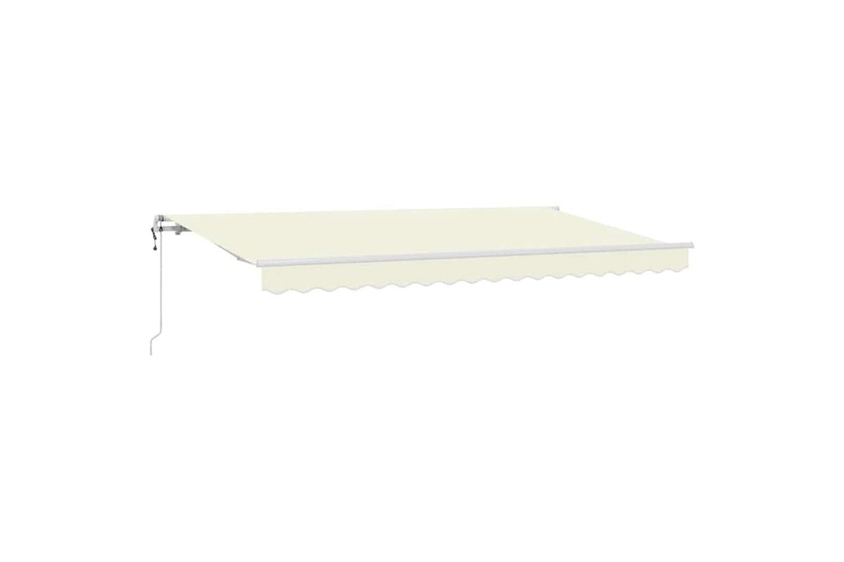 Vidaxl Retractable Awning Cream 350 X 200 Cm Polyester And Aluminium