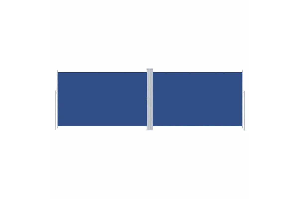 vidaXL 318016 Retractable Side Awning Blue 220x600cm
