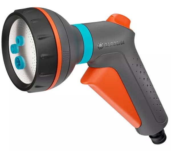 GARDENA 18370-20 Classic Multi Spray Gun - Grey, Orange & Turquoise