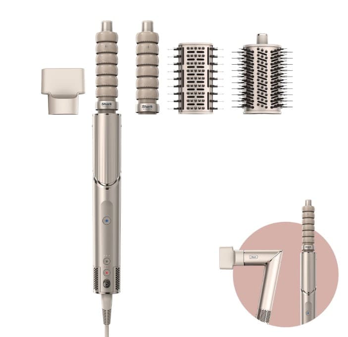 SHARK 4-IN-1 AIR STYLER & HAIR DRYER FOR STRAIGHT & WAVY HAIR - STONE