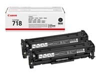 CANON - 718 Black - 2-pack - black - original - toner cartridge