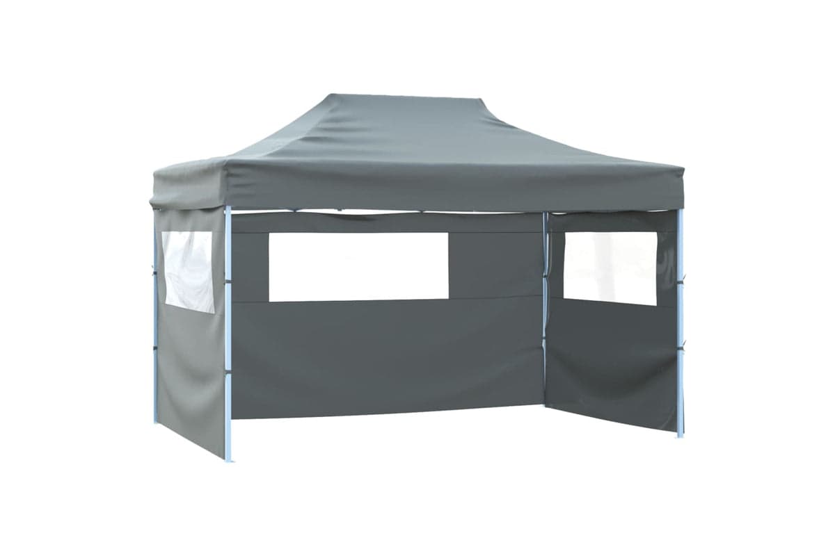 Vidaxl 44973 Foldable Tent With 3 Walls 3x4.5 M Anthracite