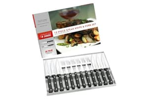 Judge | Sabatier 12-piece Knife and Fork Set | Black