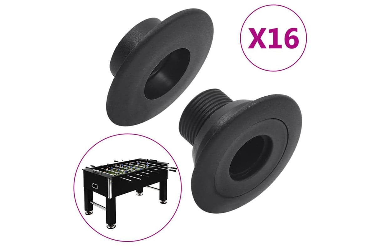 Vidaxl Football Table Bearings For 15.9/16 Mm Rod 16 Pcs