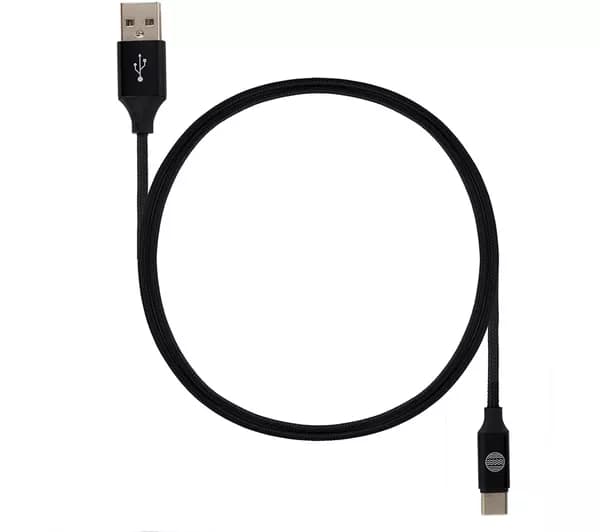 OUR PURE PLANET OPP102 Braided USB to USB-C Cable - 1.2 m, Black