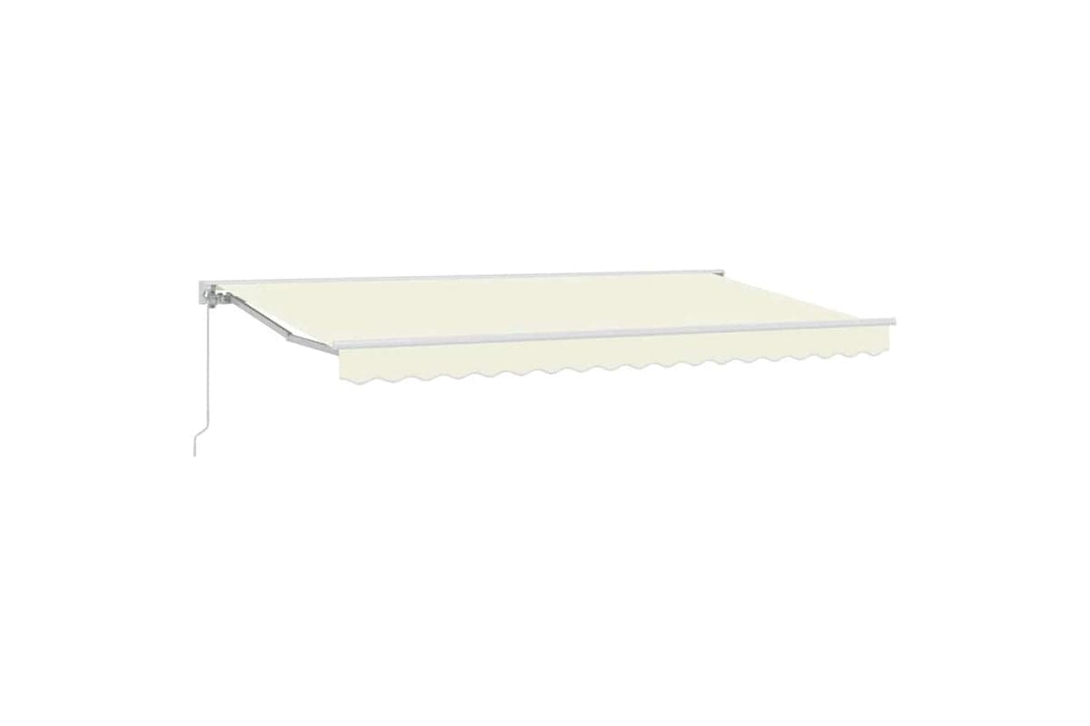 Vidaxl Retractable Awning Manual Cream 350x200 Cm Fabric