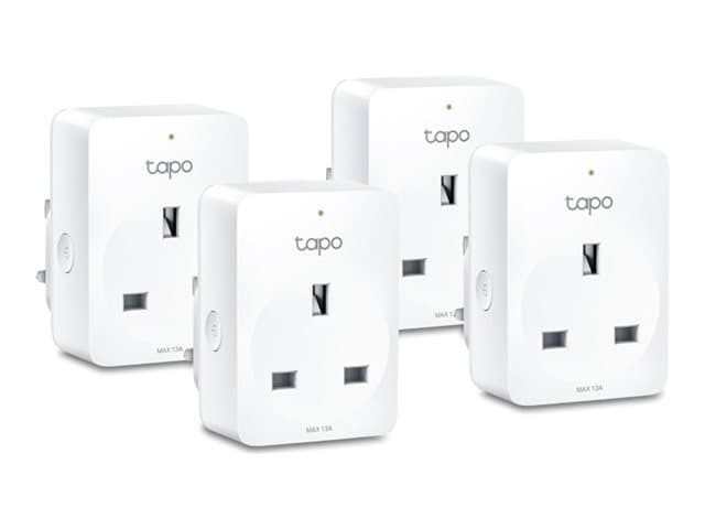 TP-LINK - Tapo P110M V1 - Smart plug - energy monitoring - wireless - 802.11b/g/n, Bluetooth - 2.4 Ghz (pack of 4)