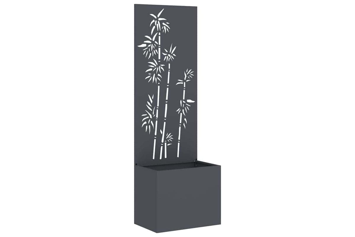 Garden Privacy Screen Anthracite 50 X 140 Cm Cold-rolled Steel