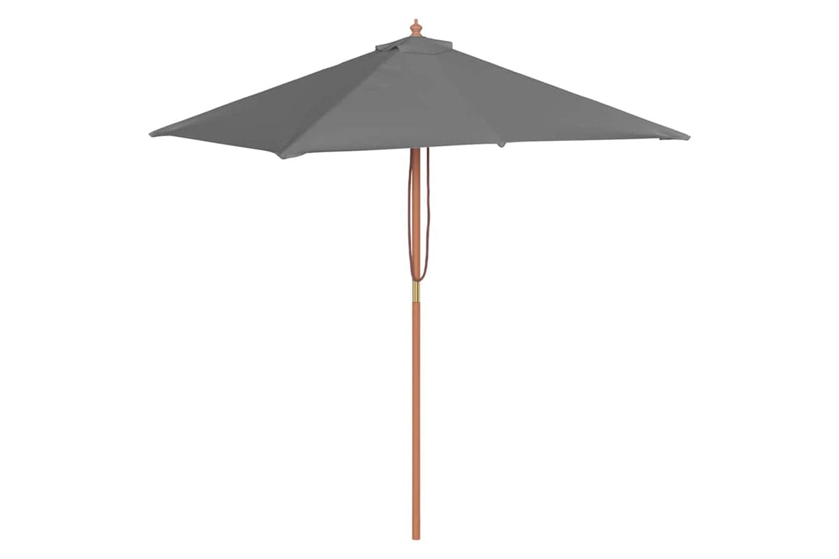 vidaXL 44535 Outdoor Parasol With Wooden Pole 150x200cm Anthracite