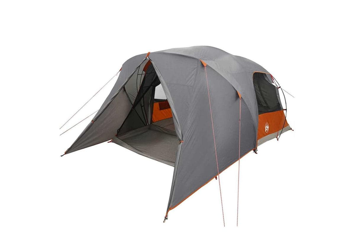 Vidaxl Dome Tent With Roof Grey And Orange 455 X 252 X 178 Cm