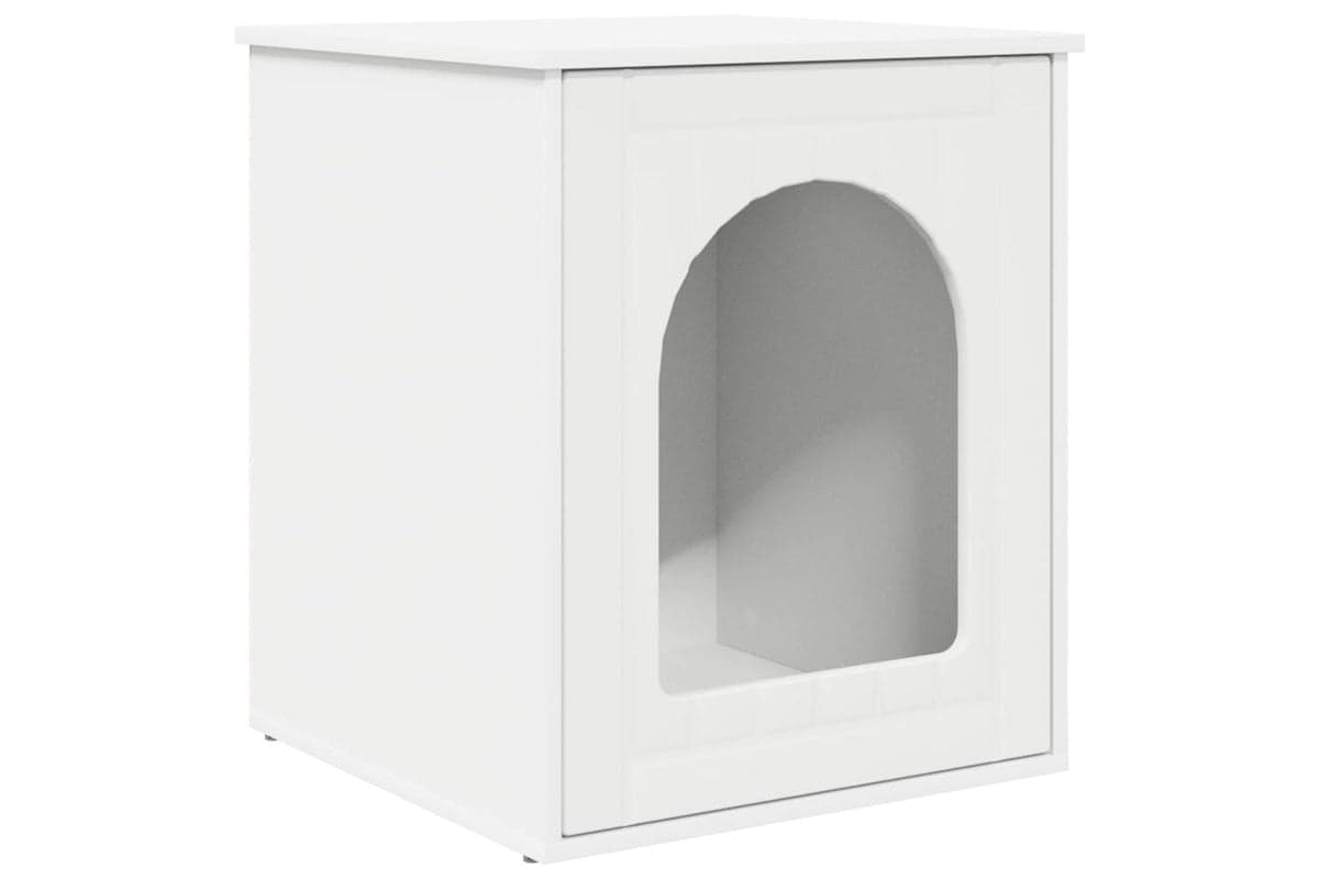 Vidaxl Cat House White 53 X 52 X 60 Cm Engineered Wood