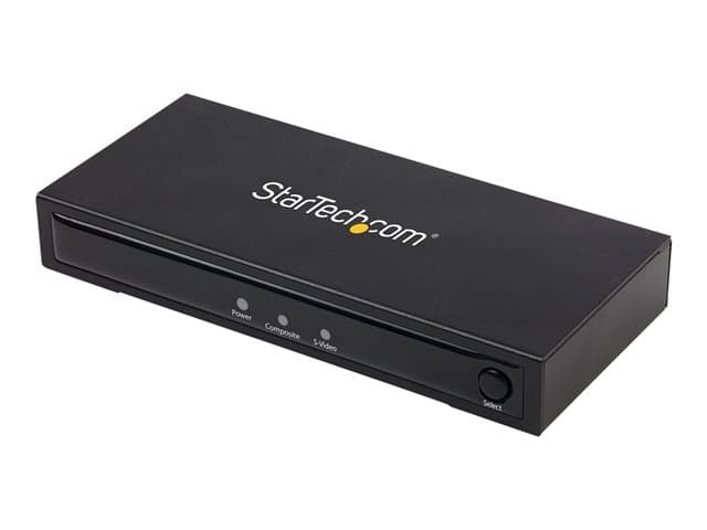 STARTECH.COM - StarTech S-Video or Composite to HDMI Converter with Audio - 720p - video converter - black