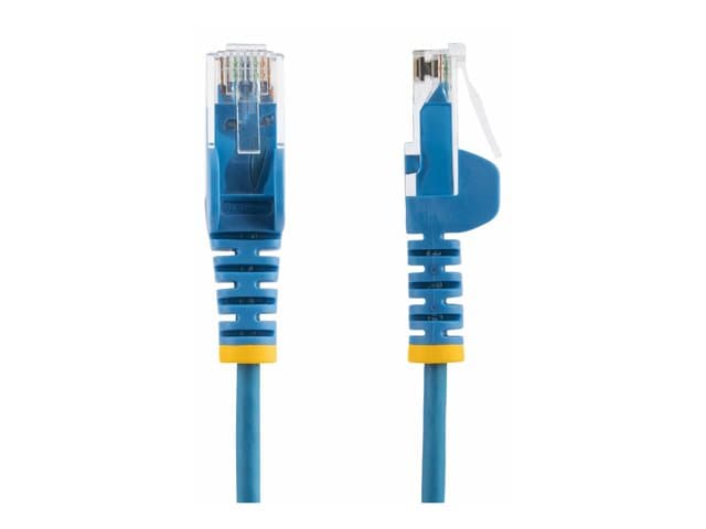 STARTECH.COM - Startech 1.5m Slim LSZH CAT6 Ethernet Cable, 10 Gigabit Snagless RJ45 100W PoE Patch Cord, CAT 6 10GbE UTP Network Cable w/Strain Relief, Blue, ETL, Low Smoke Zero Halogen - Category 6 - 28AWG (N6PAT150CMBLS) - patch cable - 1.5 m - blue