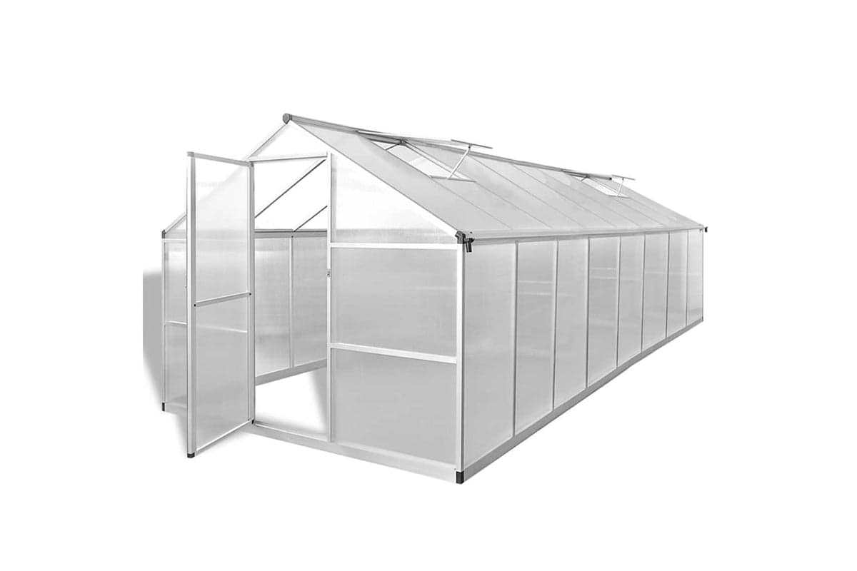 vidaXL 45218 Greenhouse Aluminium 481x250x195cm 23.44 Mâ³