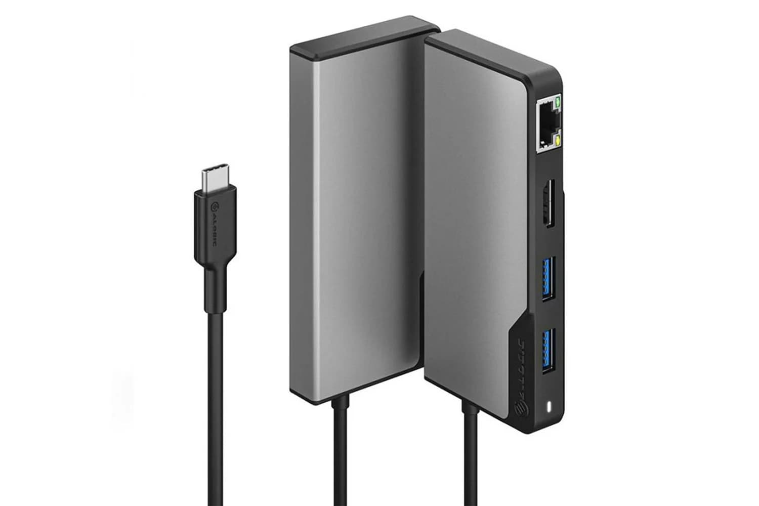 Alogic USB-C Fusion ALPHA 5-in-1 Hub V2 | Space Grey & Black