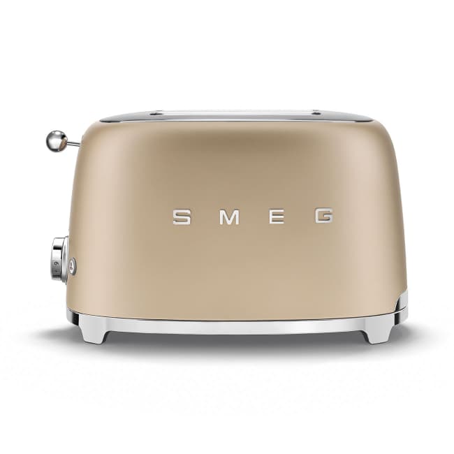 Smeg 2 Slot Toaster - Champagne | TSF01CHMUK