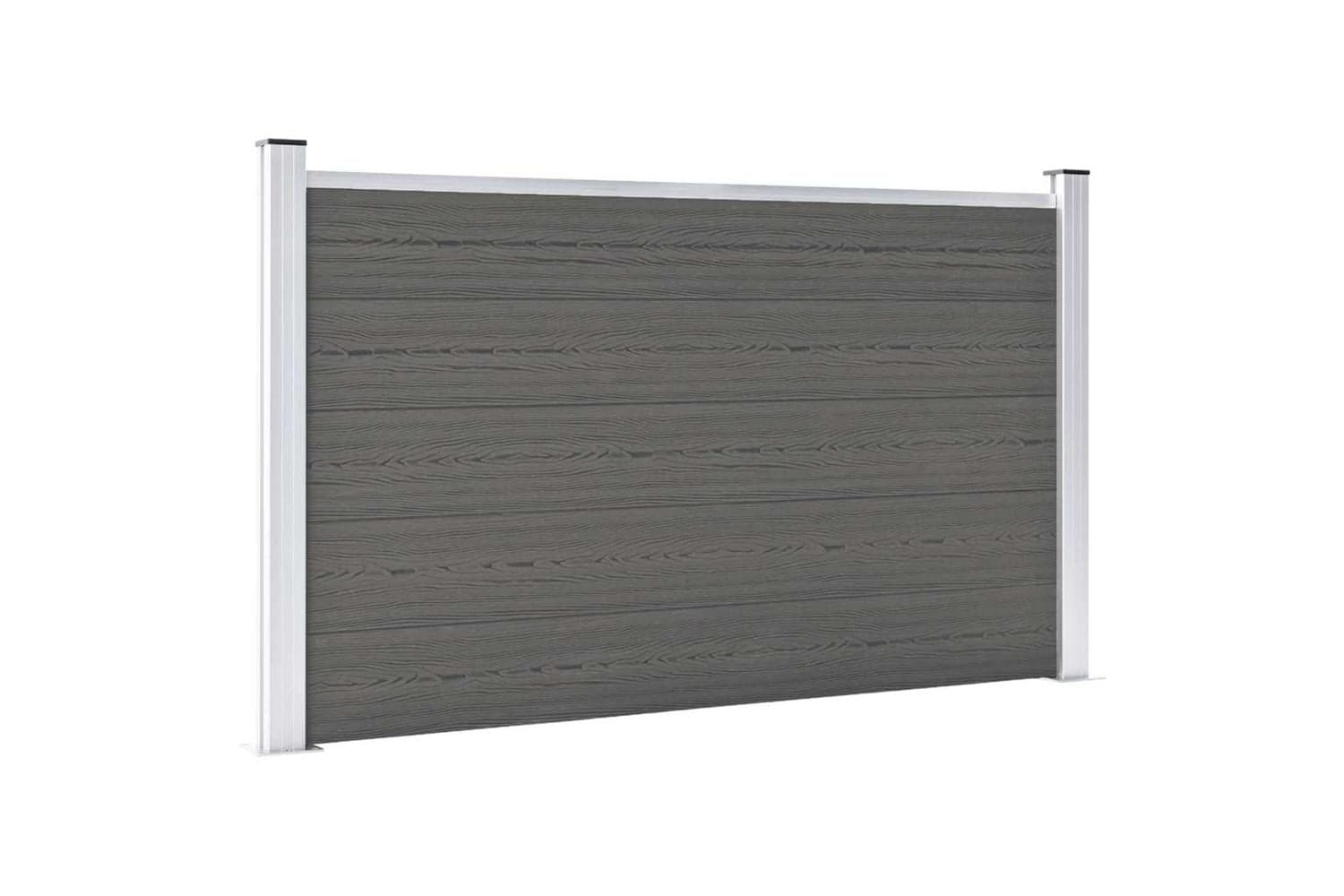 vidaXL Garden Fence Wpc 180x105cm Grey