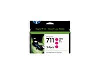 HP - 711 - 3-pack - magenta - original - DesignJet - ink cartridge