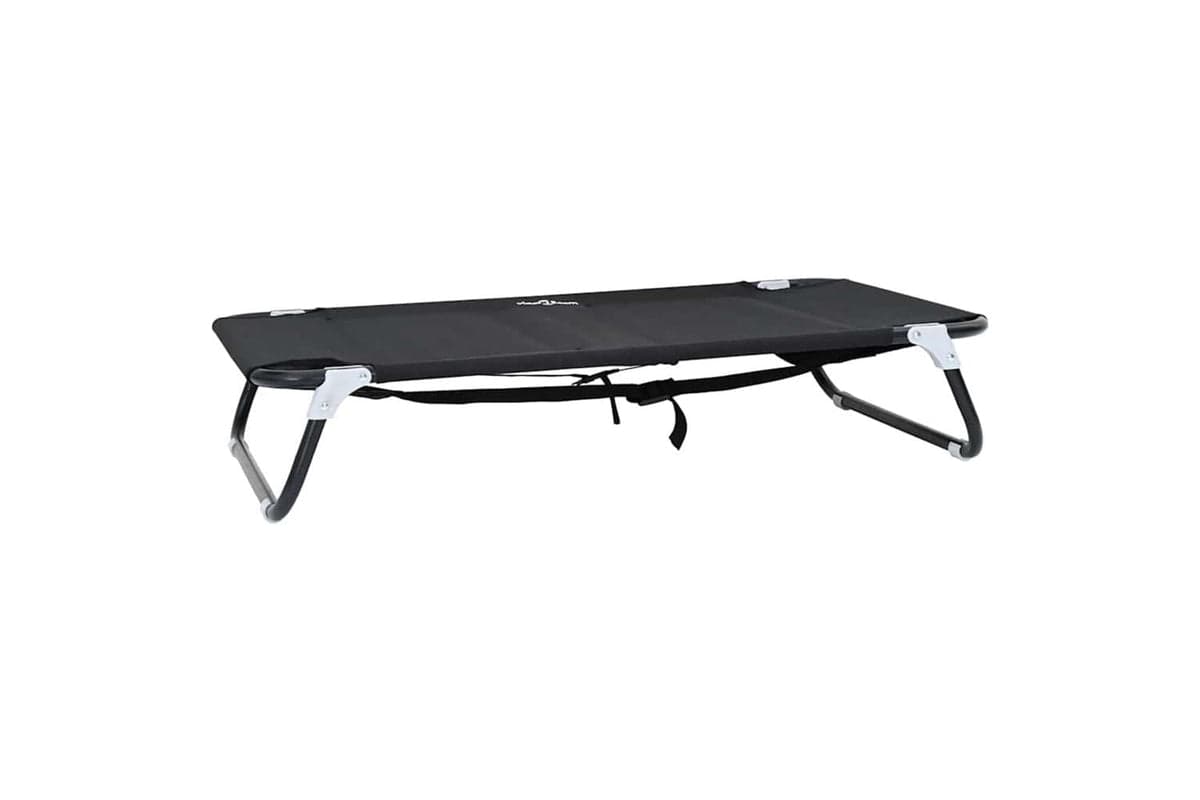 Dog Bed Black Ml Oxford Fabric And Steel