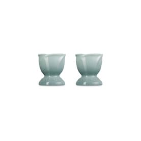 Stoneware La Jardin Tulip Egg Cups, Set of Two