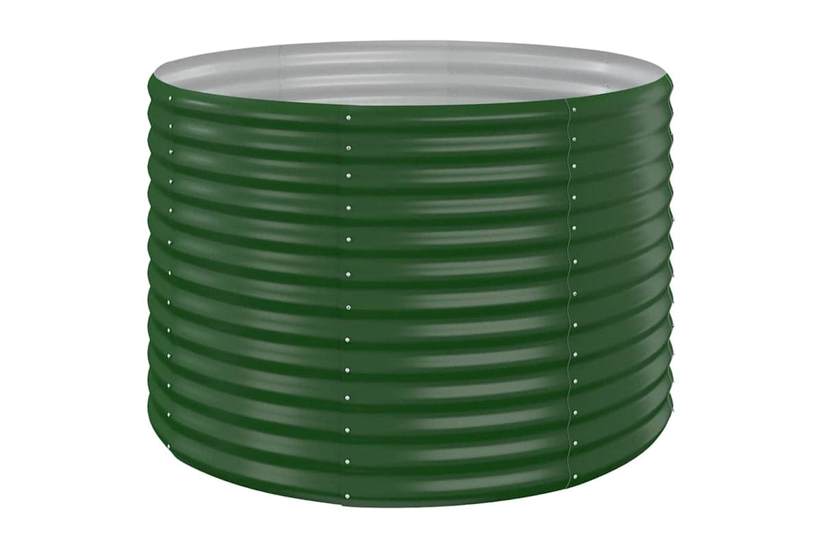 vidaXL 319053 Garden Raised Bed Powder-coated Steel 100x100x68cm Green