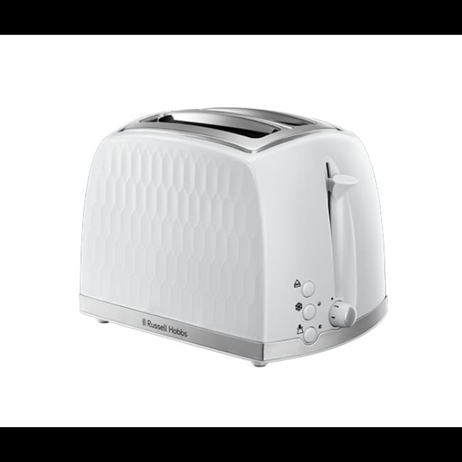 Russell Hobbs Honeycomb 2 Slice Toaster | White | 26060