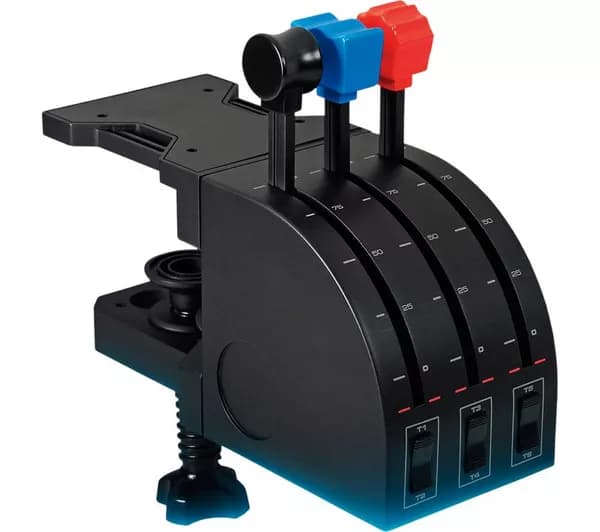 SAITEK by Logitech PZ45 Pro Flight Throttle Quadrant Flight Controller