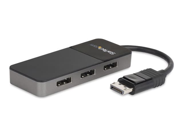 STARTECH.COM - Startech 3-Port Multi Monitor Adapter, DisplayPort 1.4 to 3x 4K DP Video Splitter, Triple or Dual 4K, Laptop/Desktop DisplayPort MST Hub for Multiple Monitors, Windows Display Adapter - Multi Stream Transport (MST14DP123DP)