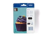 BROTHER - LC123BK - 2-pack - High Yield - black - original - ink cartridge