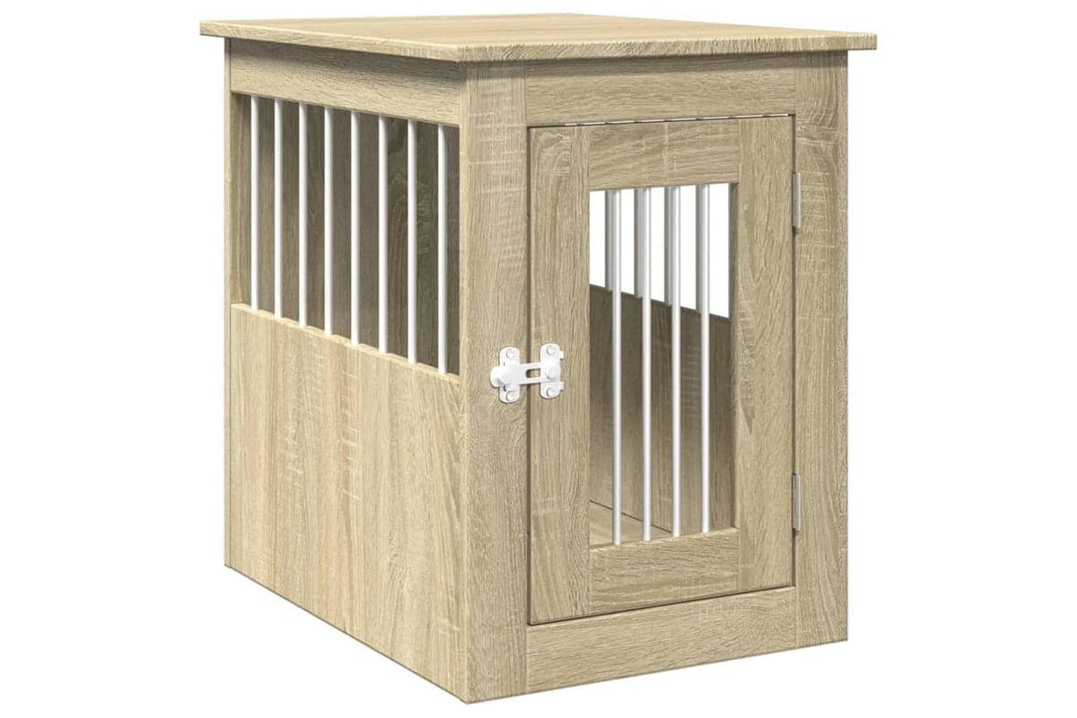 Vidaxl Dog Crate Furniture Sonoma Oak 45x62x59 Cm Engineered Wood