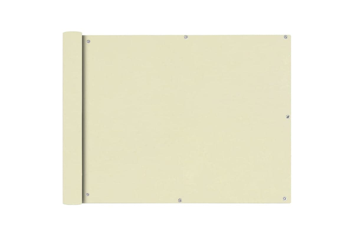 vidaXL 42339 Balcony Screen Oxford Fabric 90x600cm Cream