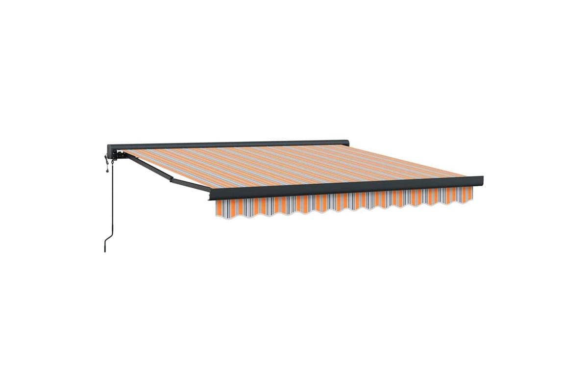 Vidaxl Retractable Awning Multicolour 300 X 250 Cm Fabric And Metal