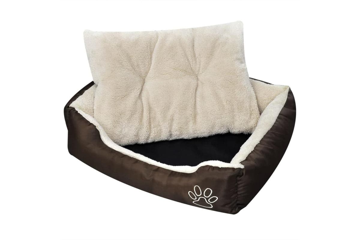 Vidaxl Warm Dog Bed With Padded Cushion M