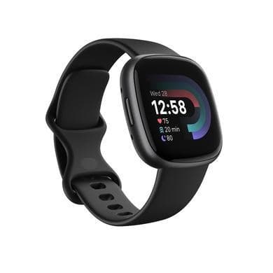 Fitbit Versa 4 Graphite Aluminium with Black Band Bluetooth Smartwatch