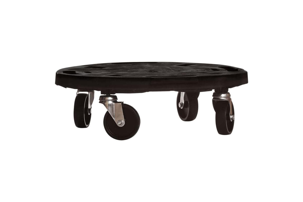 Vidaxl Plant Trolley With Wheels Diameter 40 Cm Black 275 Kg