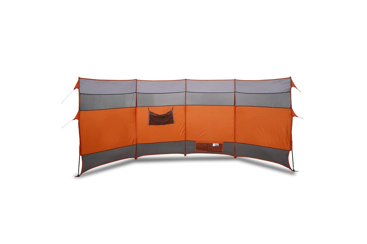 Vidaxl Camping Windbreak Orange 366x152x152 Cm Waterproof