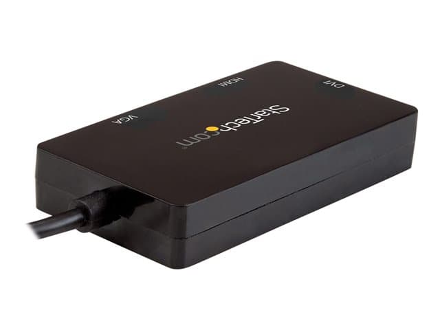 STARTECH.COM - Startech 4K USB C to HDMI, VGA & DVI Multi Port Video Display Adapter for Mac / Windows Laptop & Monitor (CDPVGDVHDBP) - adapter - HDMI / DVI / VGA / USB - 15 cm